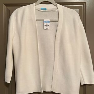 NWT J McLaughlin White LaJolla Sweater